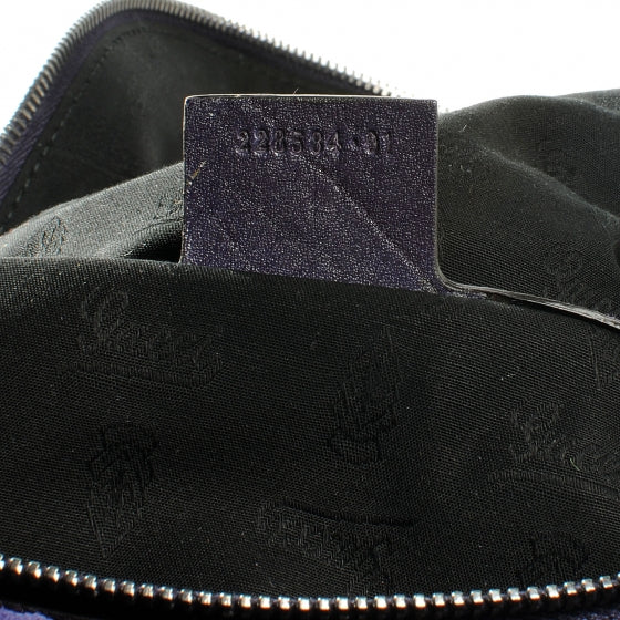 Gucci Suede Icon Bit Shoulder Bag Purple 6 of 8