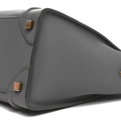 Celine Baby Drummed Calfskin Micro Luggage Kohl 9 of 9