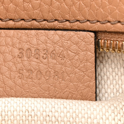 Gucci Pebbled Calfskin Small Soho Disco Bag Camelia 7 of 12