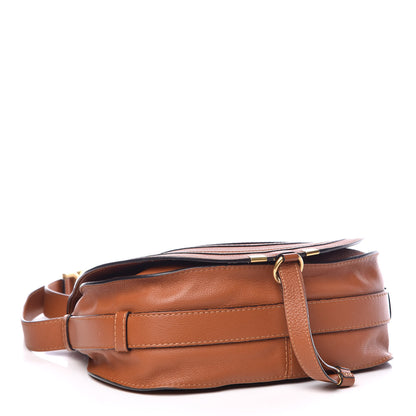 Chloe Calfskin Medium Marcie Round Crossbody Bag Tan 4 of 9