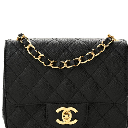 Chanel Caviar Quilted Mini Square Flap Black 8 of 11