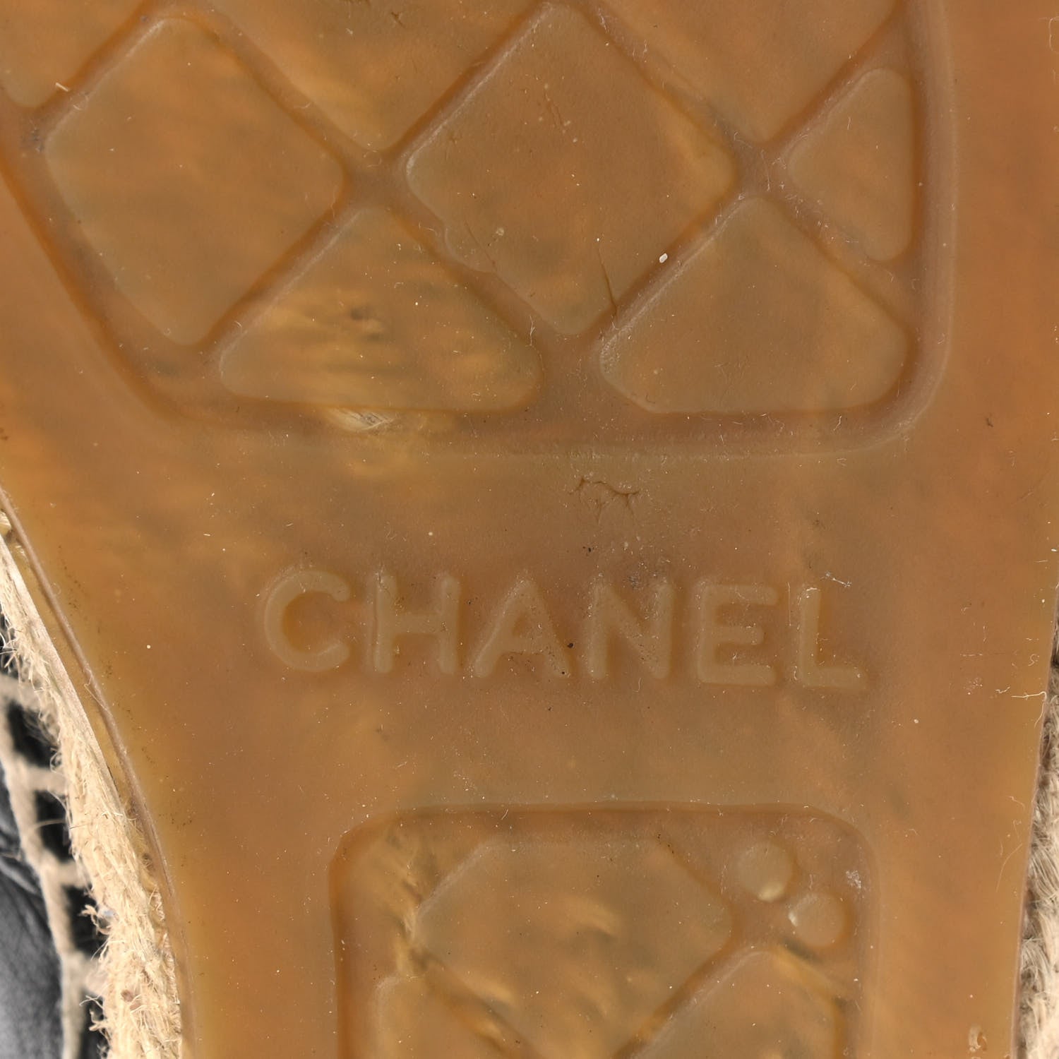 Chanel Lambskin CC Espadrilles 35 Black 6 of 10