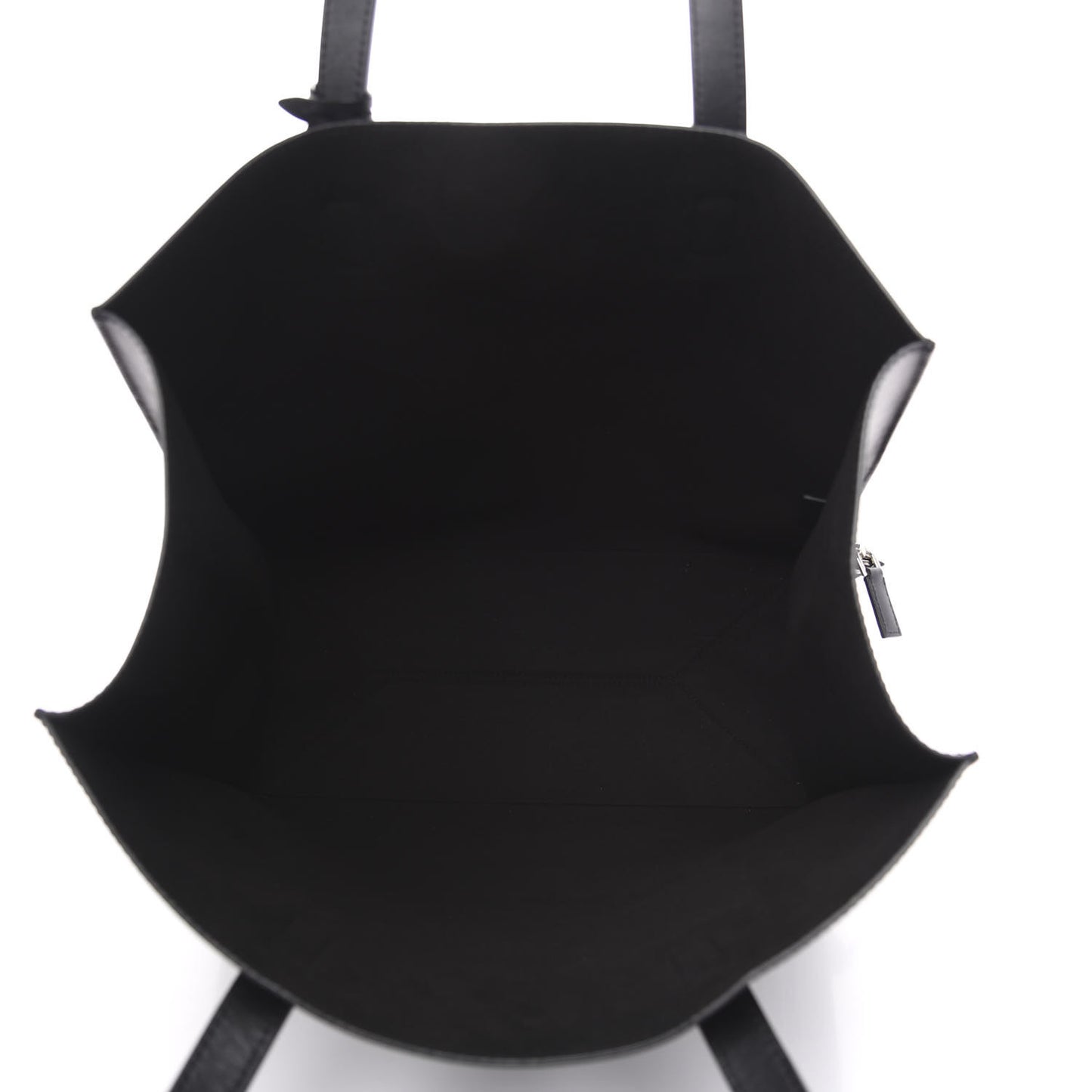 Calfskin Bambi Print Medium Stargate Shopper Tote Black