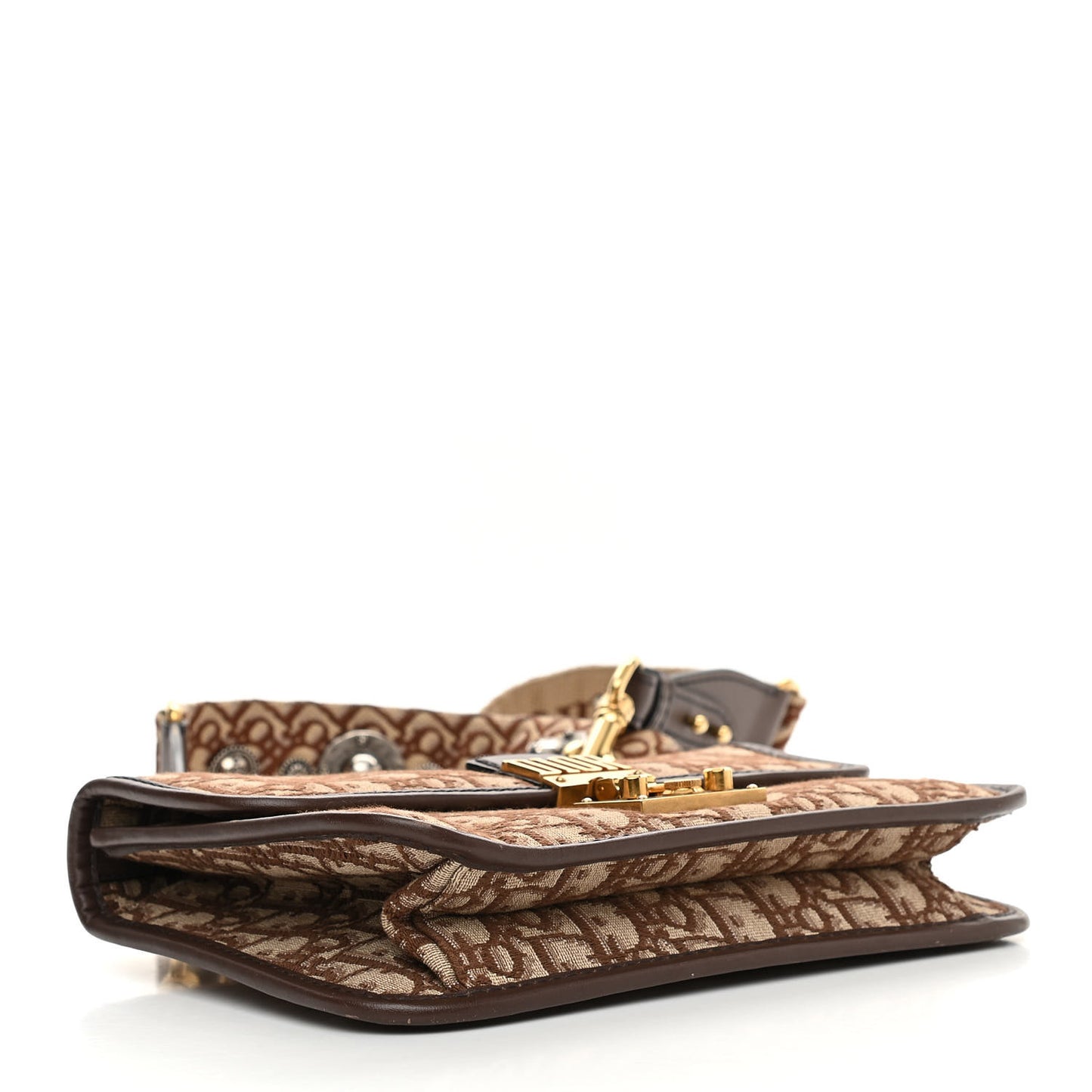 Oblique DiorAddict Flap Bag Brown