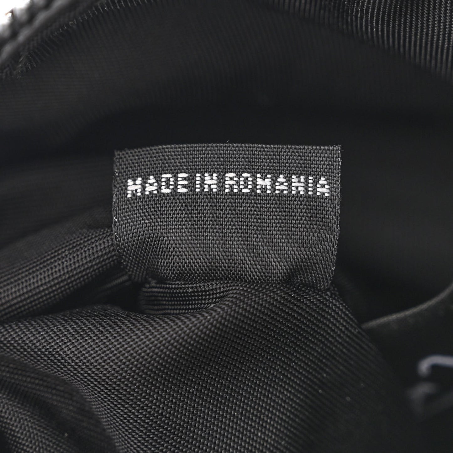 Tessuto Nylon Saffiano Belt Bag Black