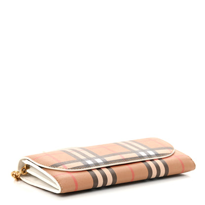 Burberry Vintage Check Henley Wallet On Chain Chalk White 4 of 14