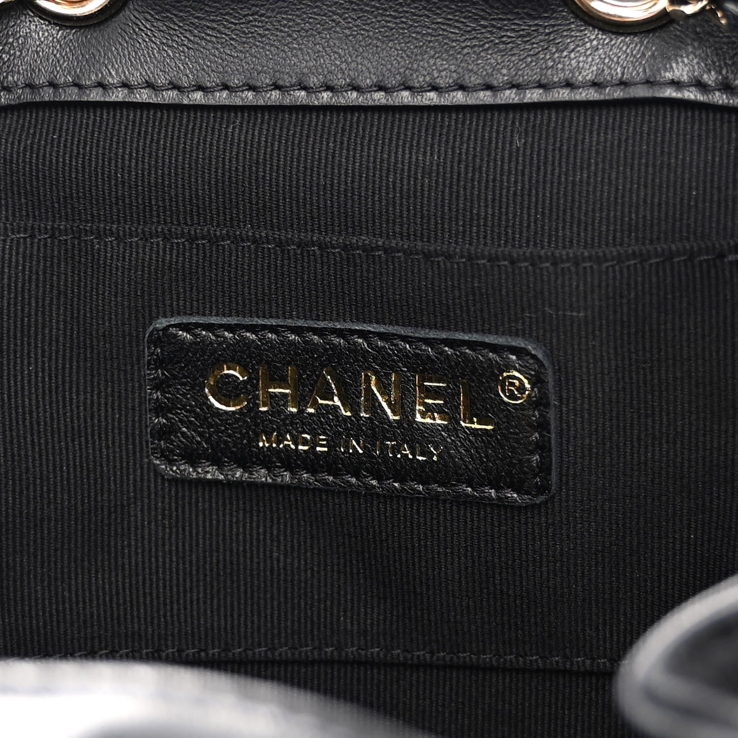 Chanel Lambskin Quilted Small Duma Drawstring Backpack Black 6 of 10