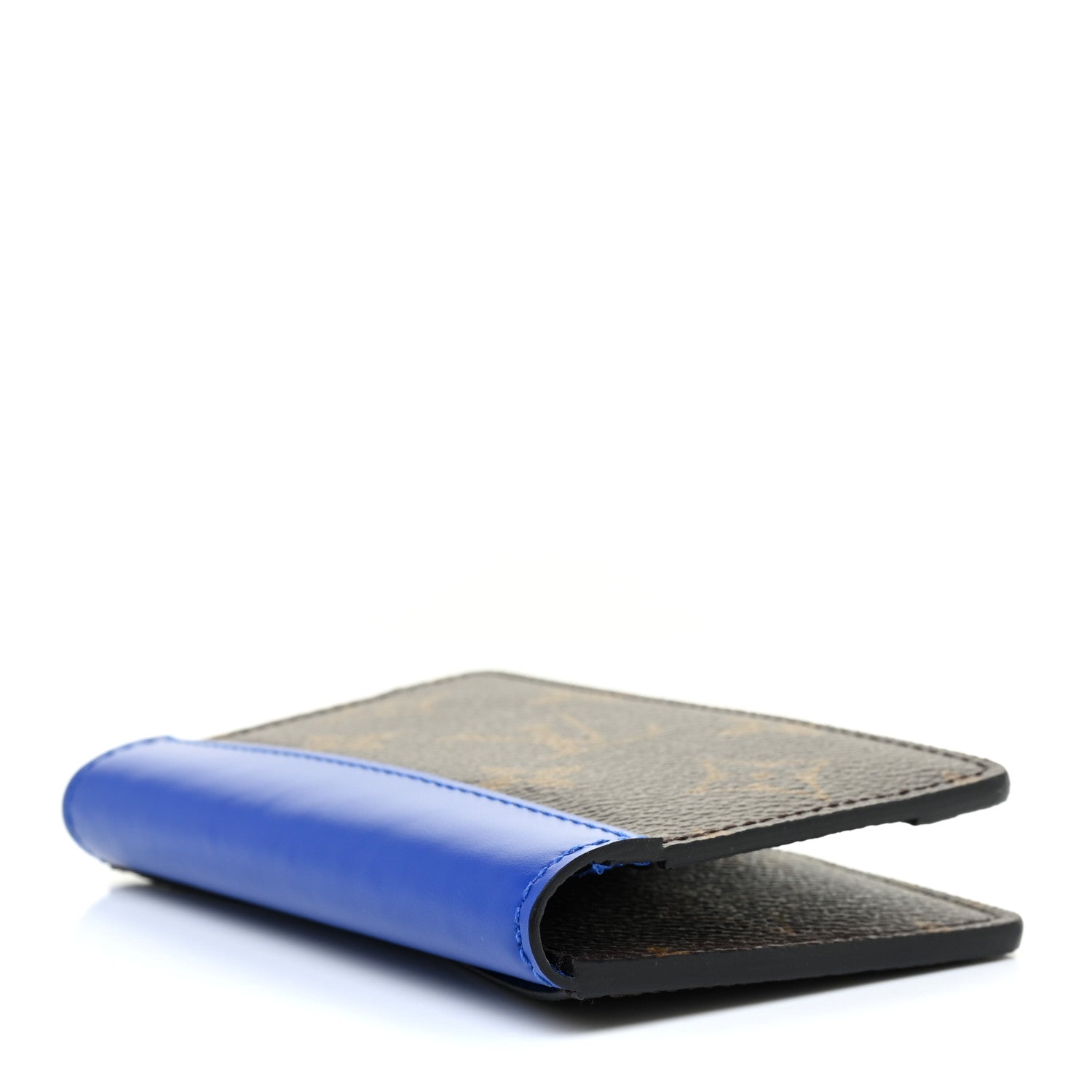 Louis Vuitton Monogram Macassar Pocket Organizer NM Blue 4 of 10