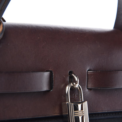 Hermes Toile Vache Hunter Herbag Zip 31 PM Black Ebene 17 of 19