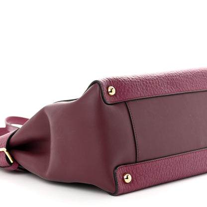 Burberry Heritage Grain Smooth Calfskin Large Clarborough Tote Damson Magenta 8 of 10