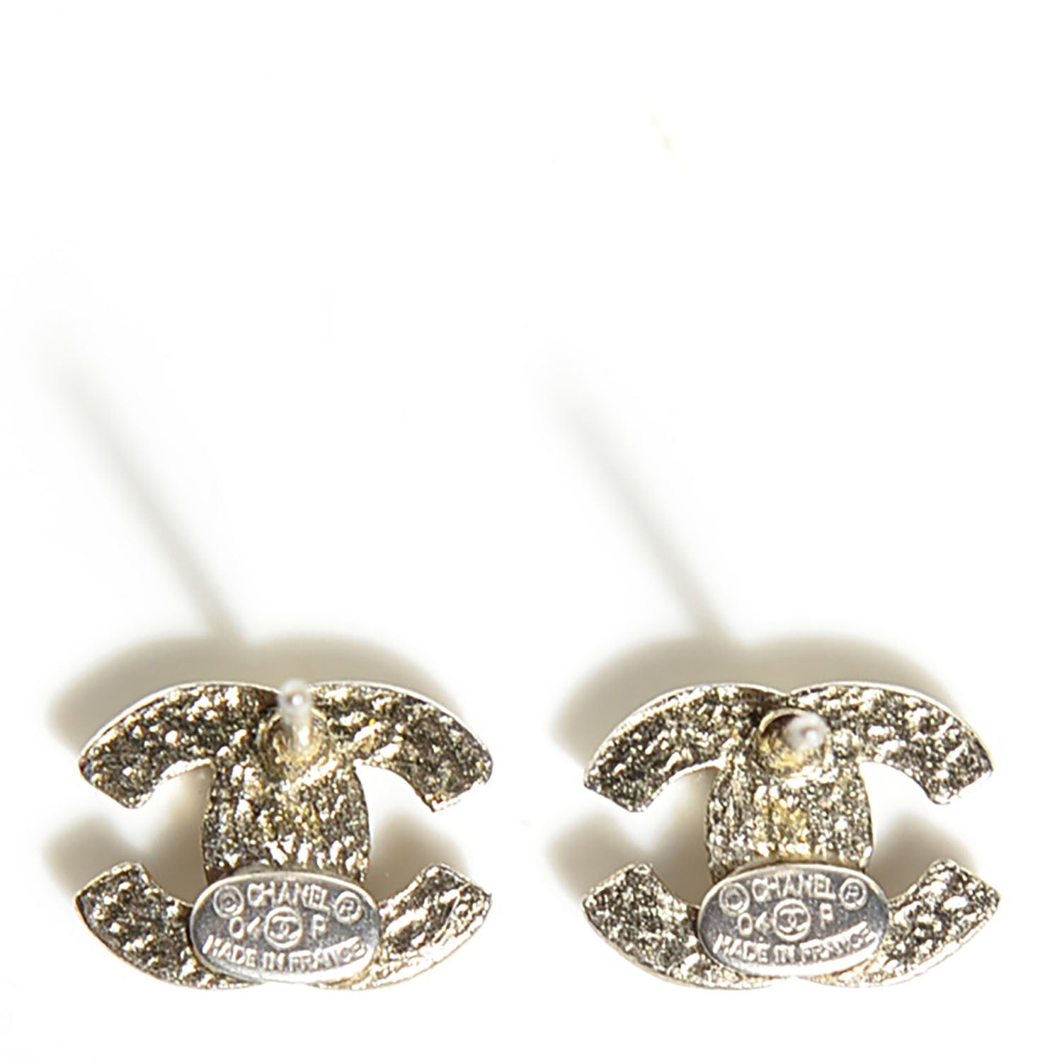 Chanel Enamel CC Earrings Purple 3 of 5