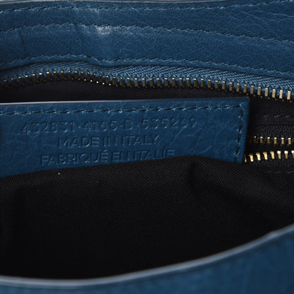 Balenciaga Agneau Arena Gold Metallic Edge Hardware S City Bleu Abysse 8 of 8
