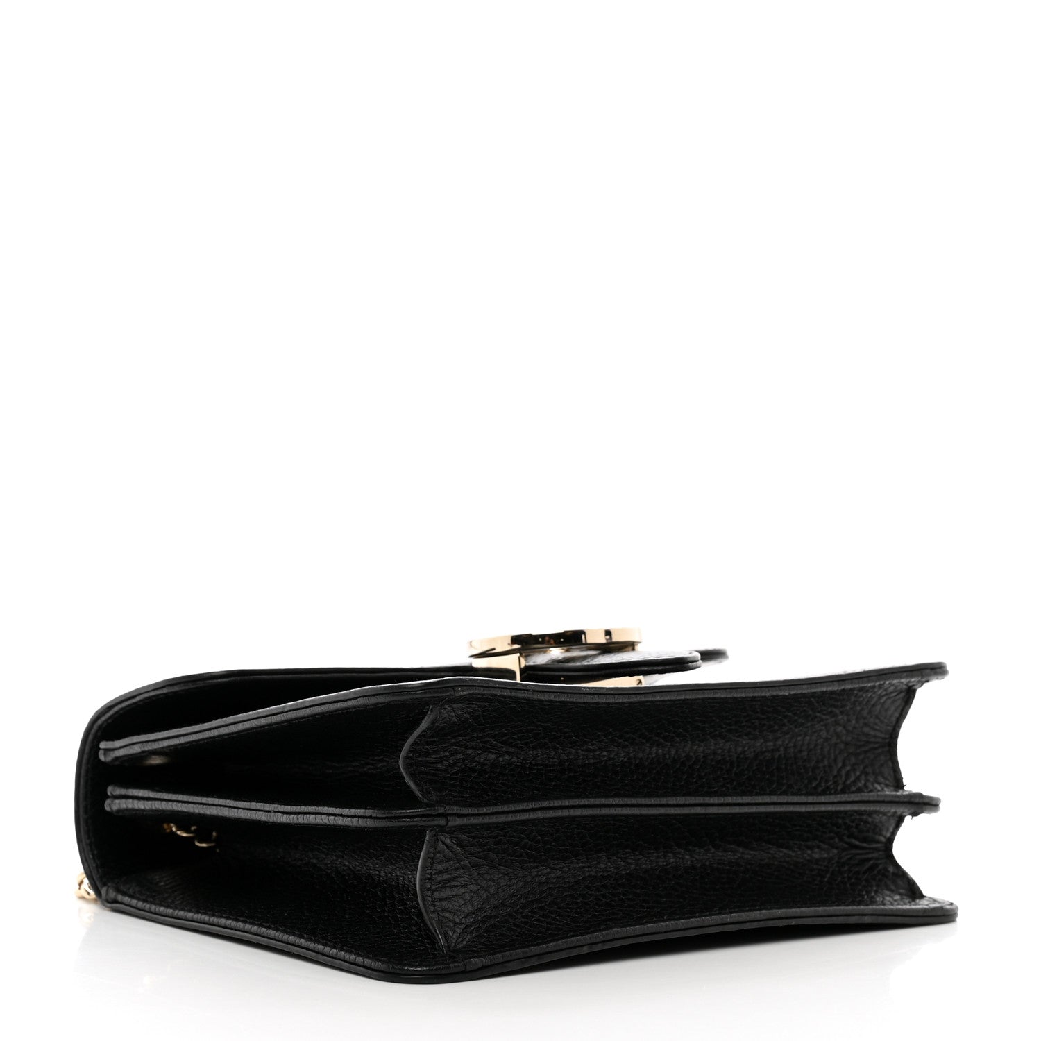 Gucci Dollar Calfskin Small Interlocking G Shoulder Bag Black 4 of 10