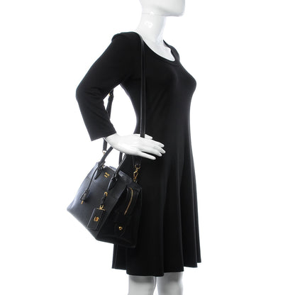 Prada Saffiano City Calfskin Medium Esplanade Tote Black 3 of 10