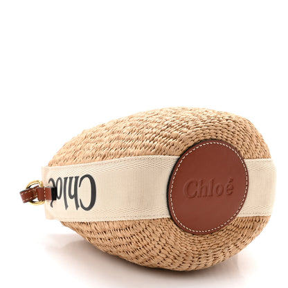 Chloe Natural Woven Fiber Small Woody Basket 4 of 10