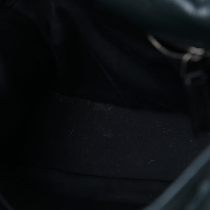 Saint Laurent Crinkled Calfskin Matelasse Monogram Medium Niki Chain Satchel Peacock Green 6 of 10