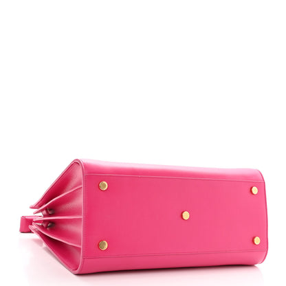 Saint Laurent Calfskin Small Sac De Jour Lipstick Fuchsia 4 of 11