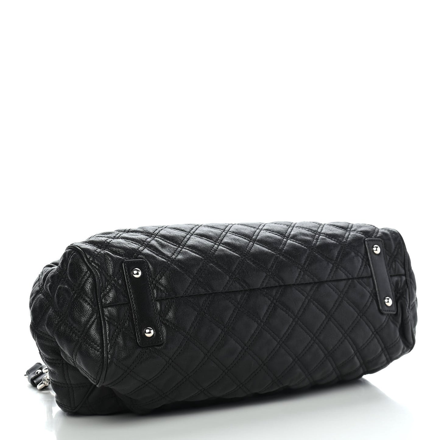 Calfskin Quilted Stam Black