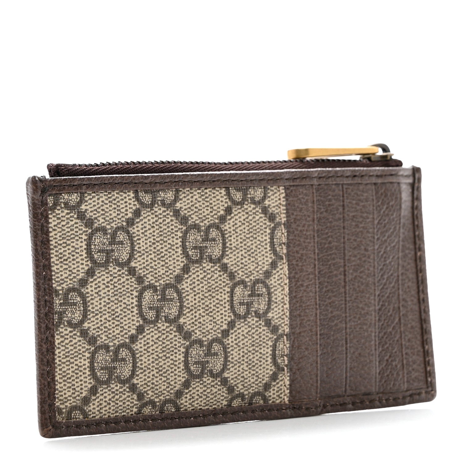 Gucci GG Supreme Monogram Web Ophidia Coin Case Brown 3 of 6