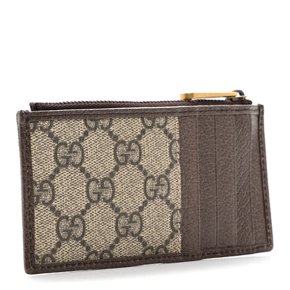 Gucci GG Supreme Monogram Web Ophidia Coin Case Brown 3 of 6