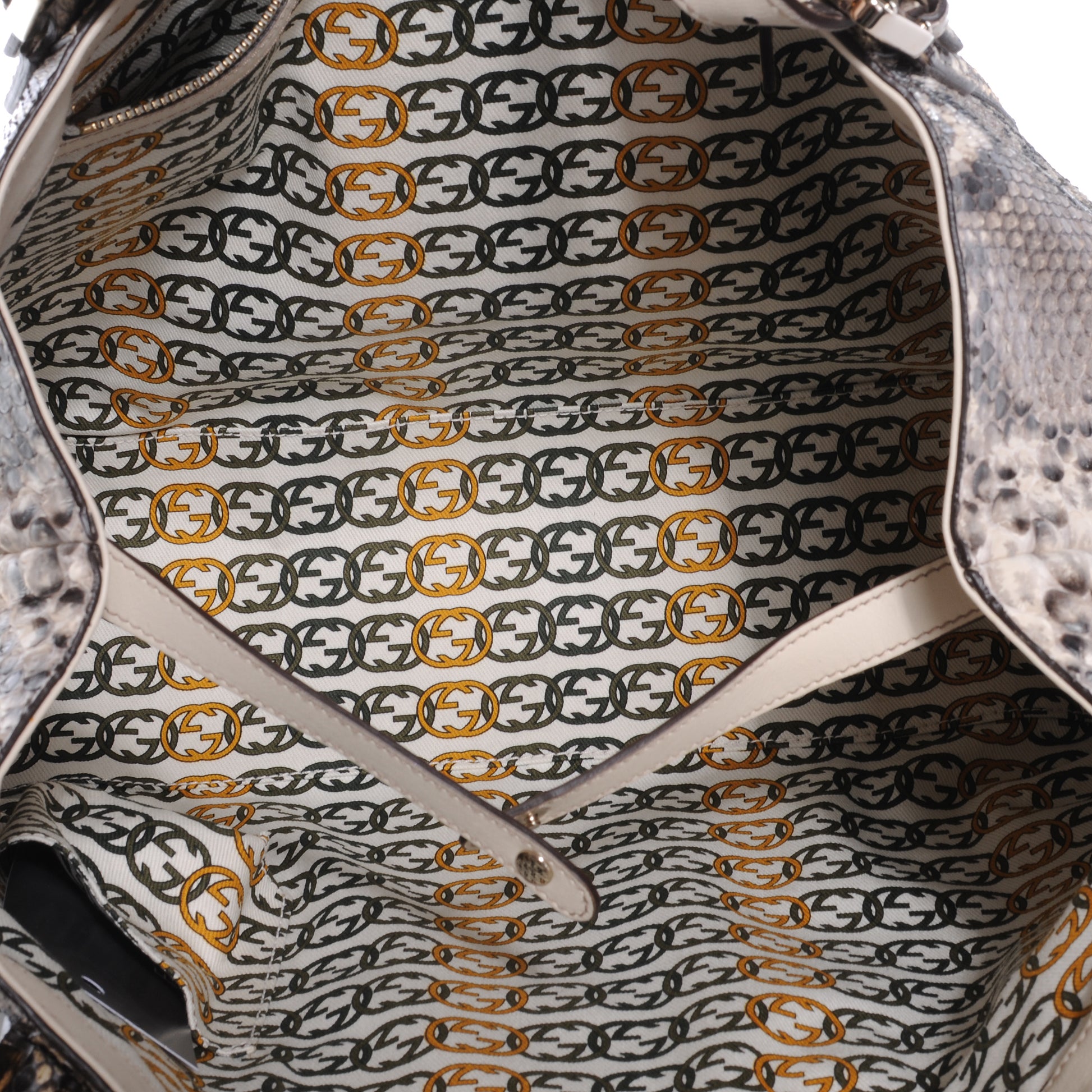 Gucci Python Medium Britt Tote 5 of 7