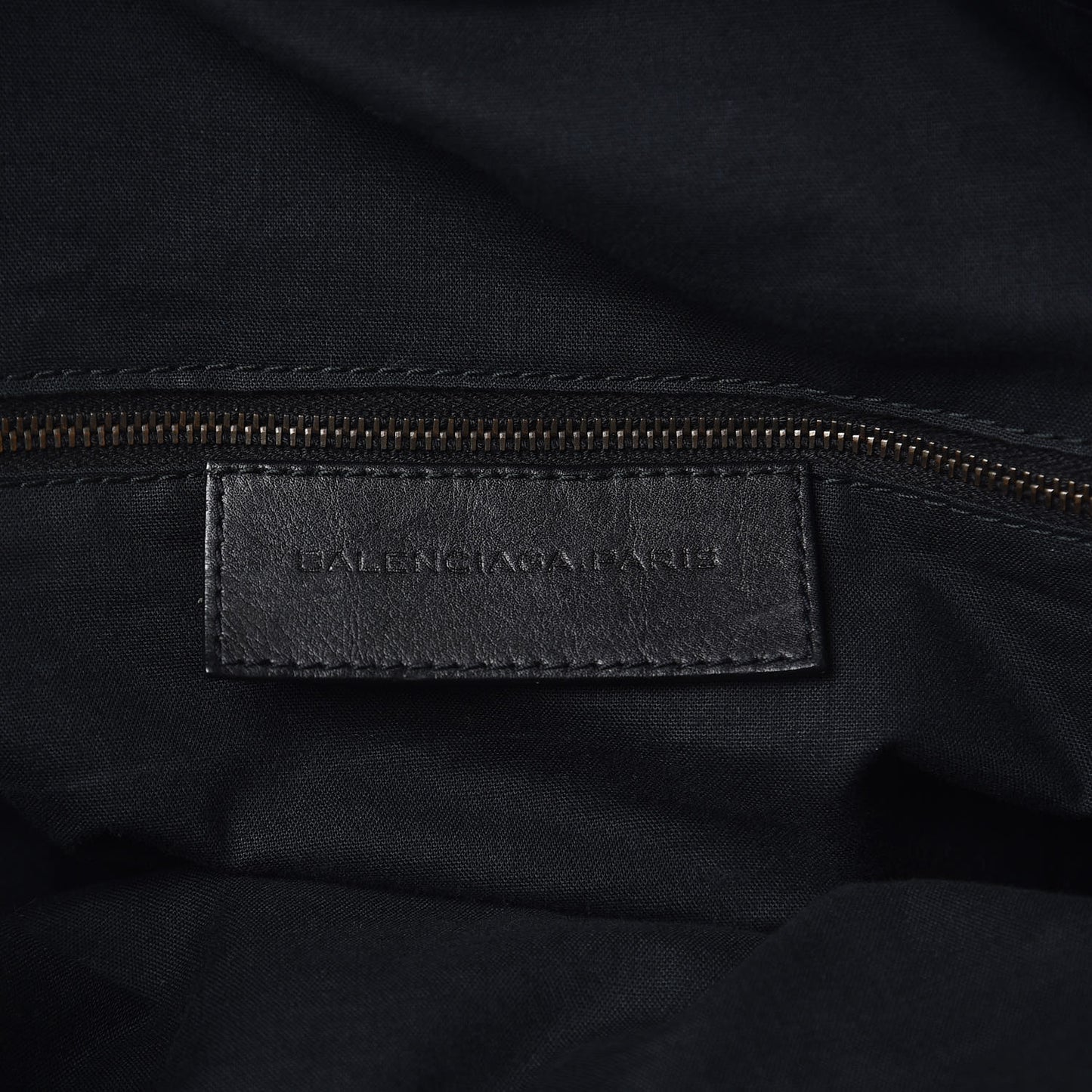 Nylon Agneau Classic Hardware Small Squash Duffle Bag Black