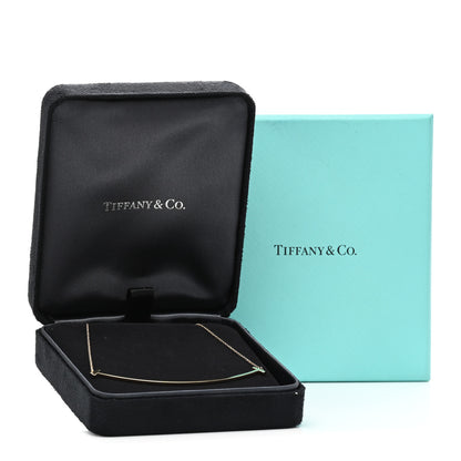 Tiffany 18K Yellow Gold Large T Smile Pendant Necklace 5 of 5