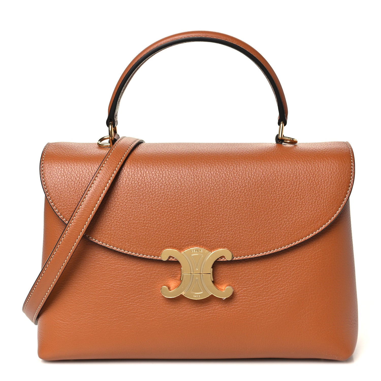 Celine Supple Grained Calfskin Medium Nino Tan 1 of 10