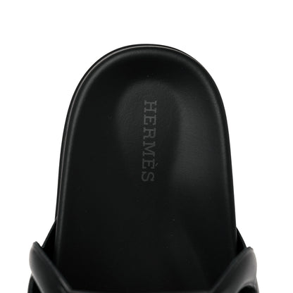 Hermes Nappa Extra Sandals 36 Black 7 of 9