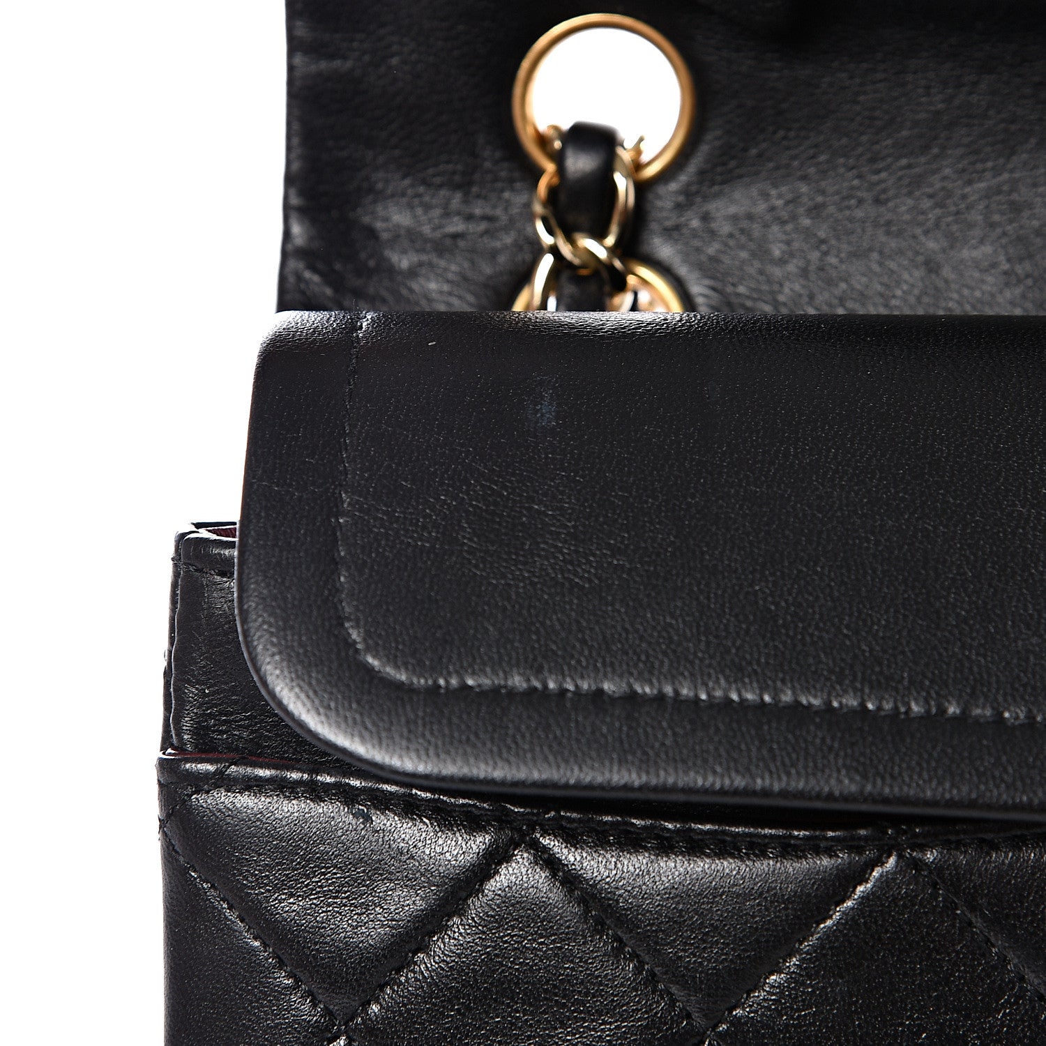 Chanel Lambskin Quilted Small Double Flap Black 10 of 12