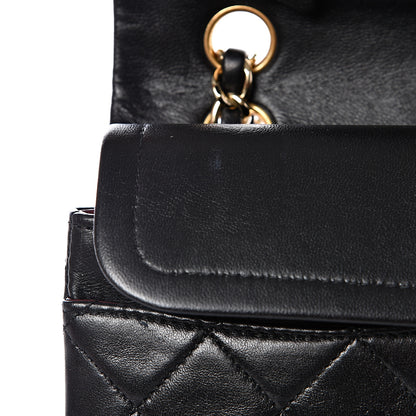 Chanel Lambskin Quilted Small Double Flap Black 10 of 12