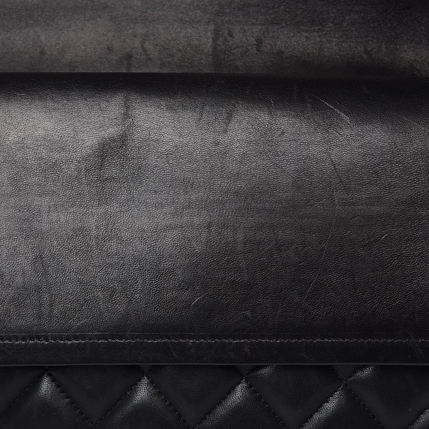 Lambskin Quilted Maxi Double Flap Black