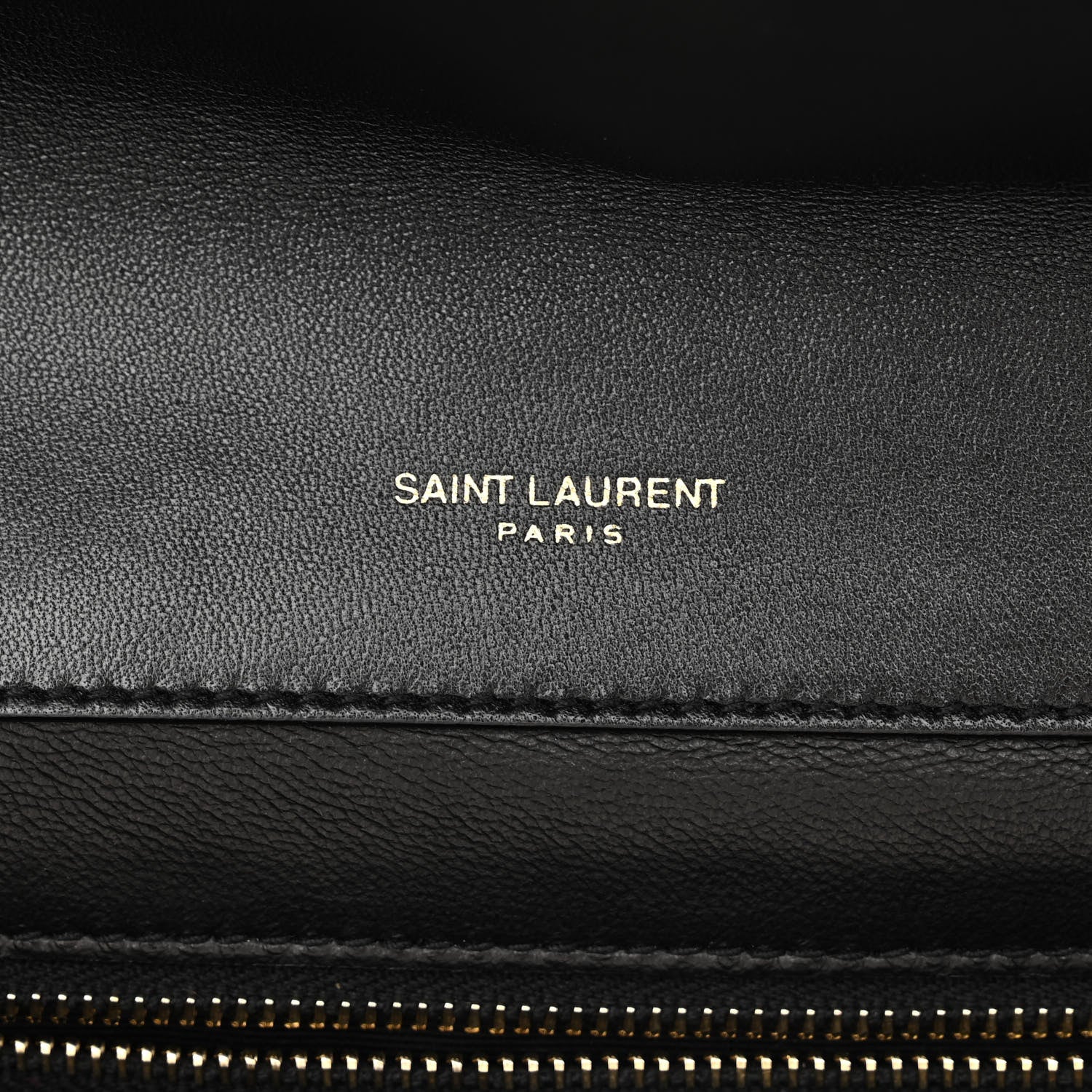 Saint Laurent Vintage Lambskin Gaby Chain Bag Black 7 of 12
