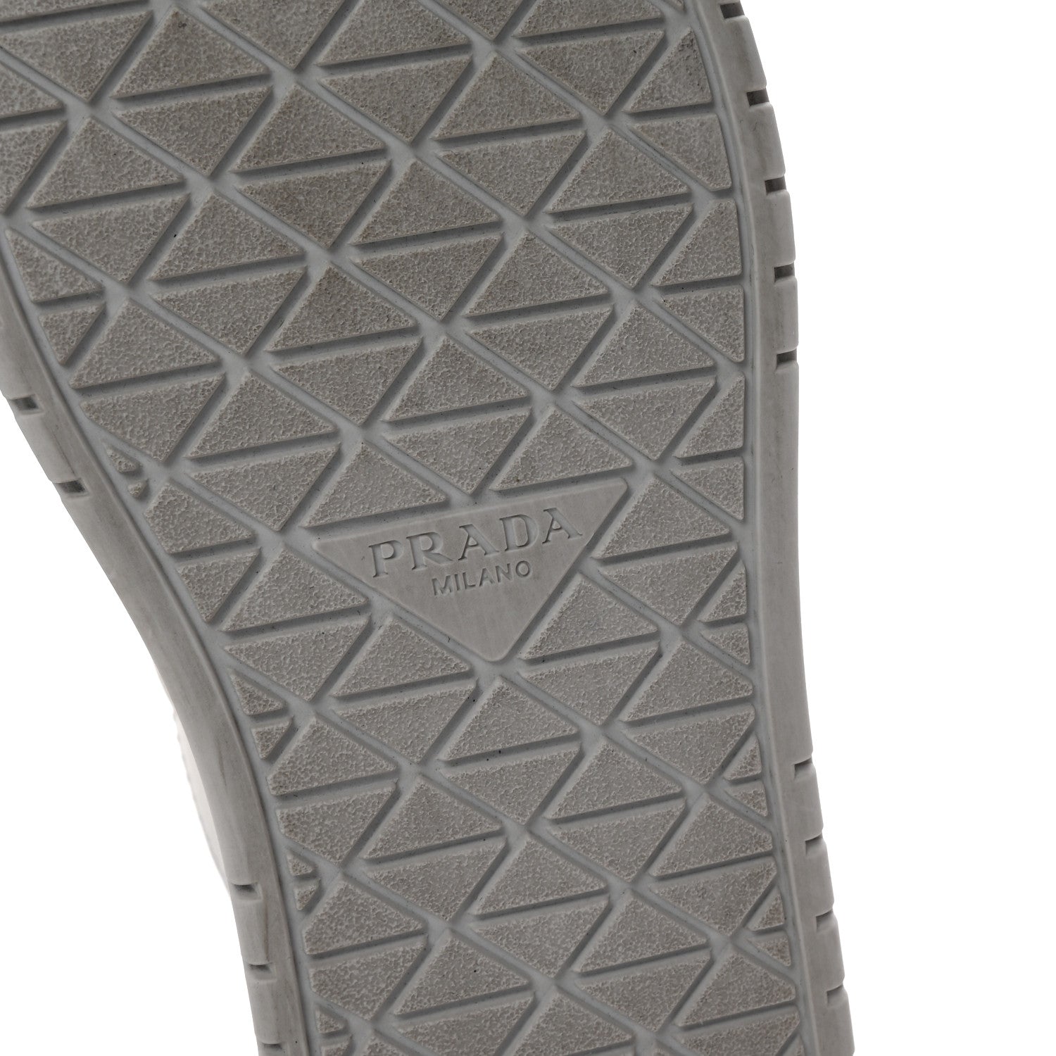 Prada Vitello Rois Triangle Womens Downtown Platform Low Top Sneakers 35.5 White 8 of 10