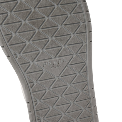 Prada Vitello Rois Triangle Womens Downtown Platform Low Top Sneakers 35.5 White 8 of 10