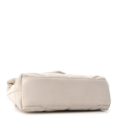 Saint Laurent Lambskin Quilted Toy Loulou Puffer Monogram Chain Satchel Crema Soft 4 of 10