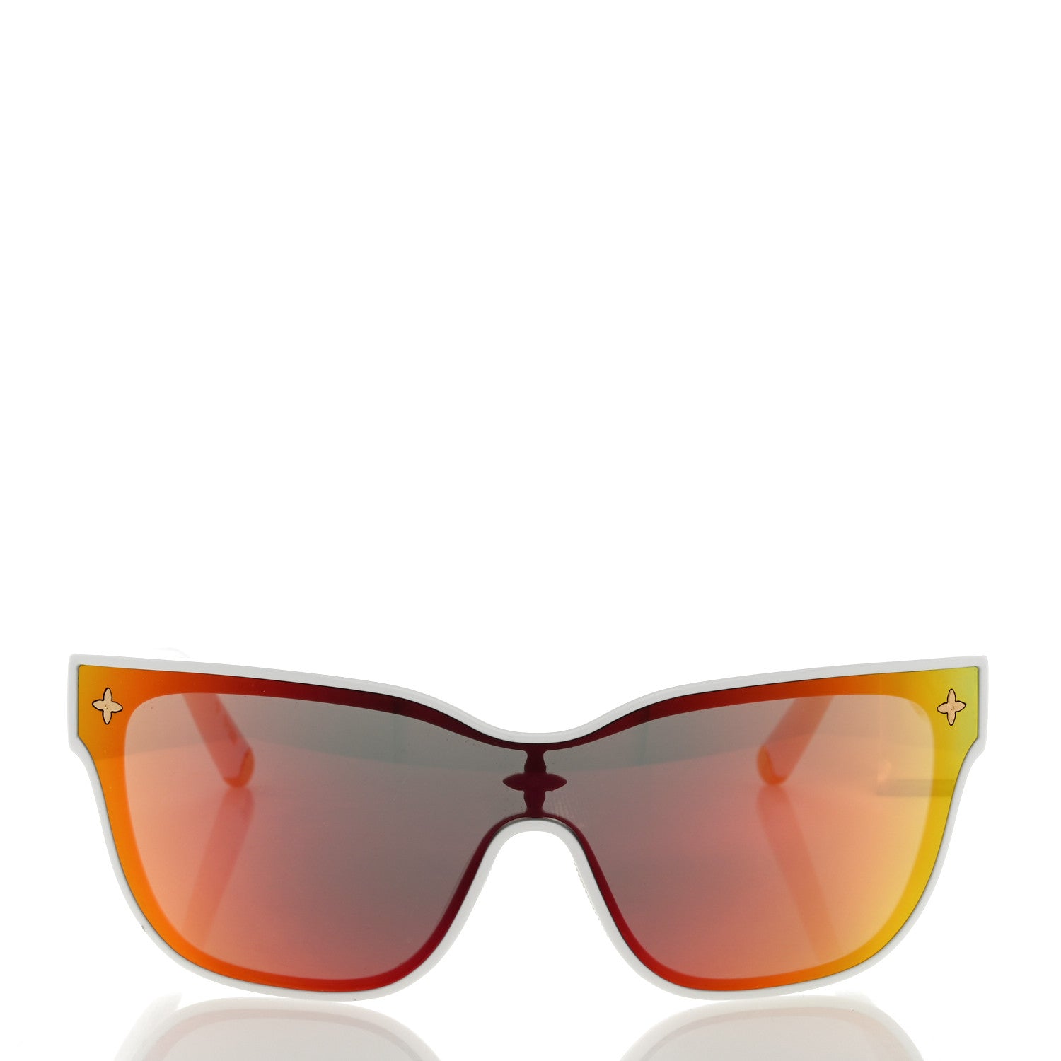 Louis Vuitton Nylon LV Shadow Square Sunglasses Z1845U White 2 of 9