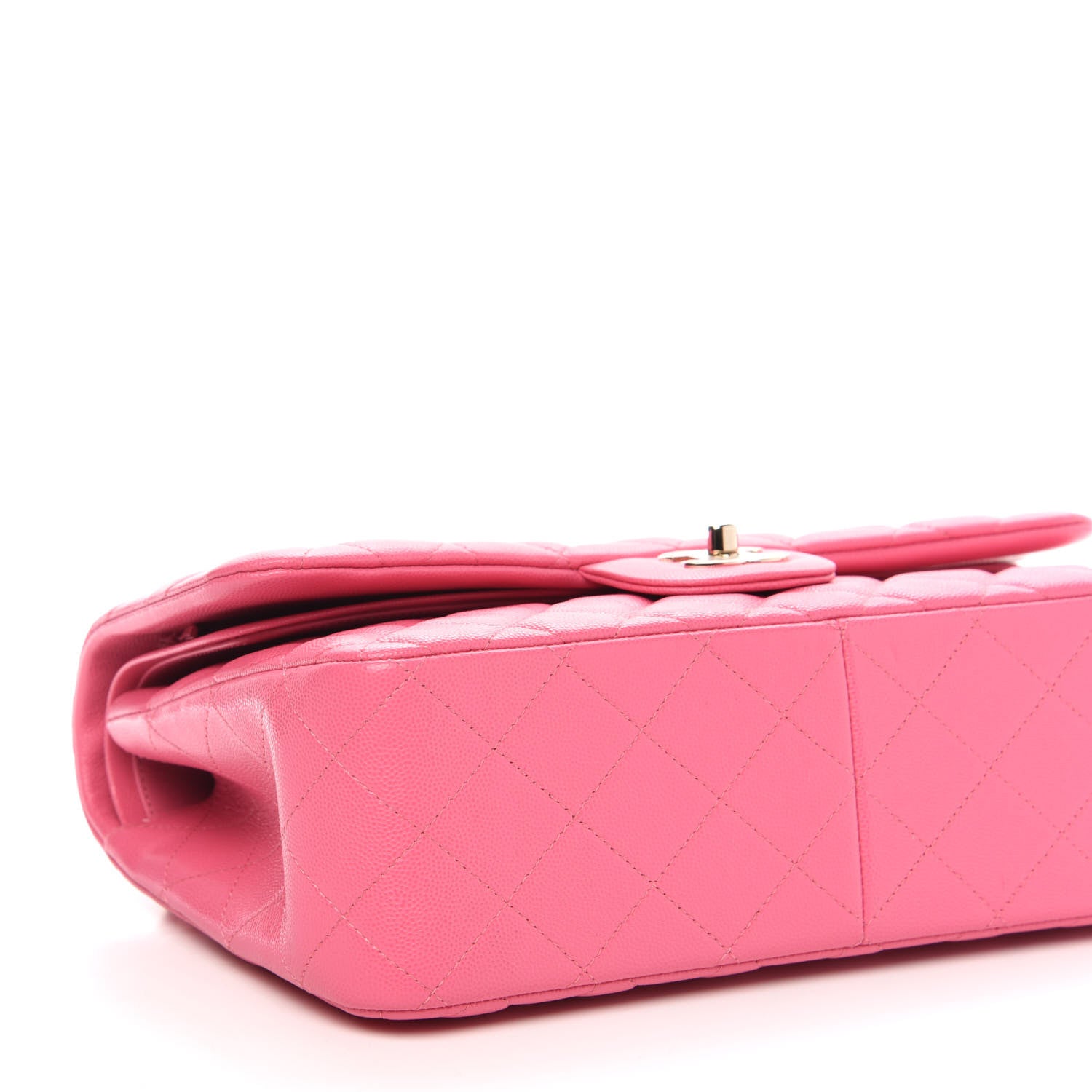Chanel Caviar Quilted Jumbo Double Flap Pink 9 of 11