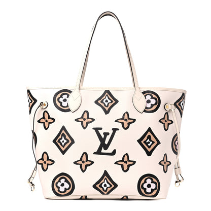 Louis Vuitton Monogram Giant Wild At Heart Neverfull MM Creme 1 of 4
