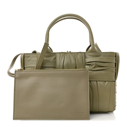 Bottega Veneta Foulard Intrecciato Pleated Arco Tote Travertine 3 of 10