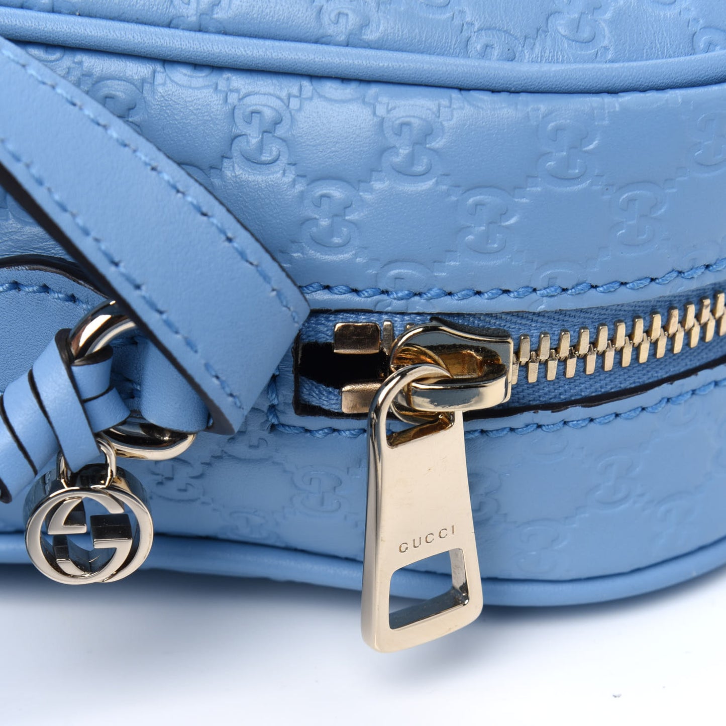 Microguccissima Mini Bree Messenger Bag Mineral Blue