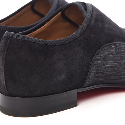 Christian Louboutin Suede Strass Mens Alpha Male Flat Loafers 42 Black 8 of 10