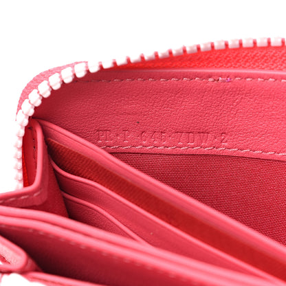 Valentino Garavani Vitello Colorblock Free Rockstud Zip Around Wallet Shadow Pink White 5 of 8