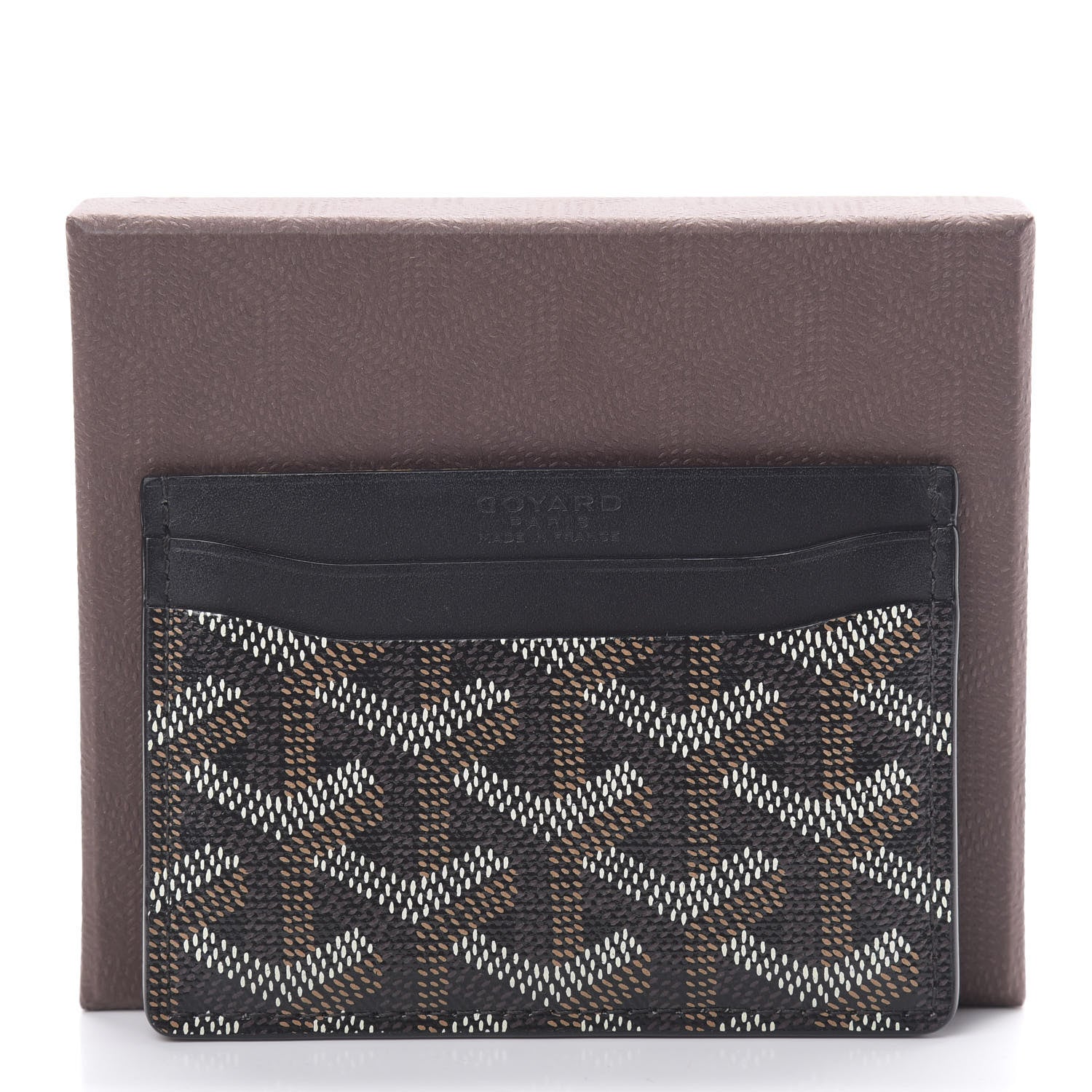 Goyard Goyardine Saint Sulpice Card Holder Black 8 of 8