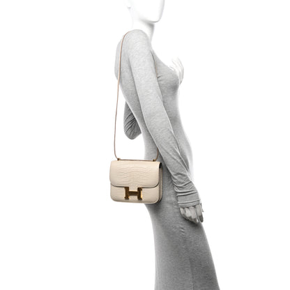 Hermes Matte Alligator Constance 18 Beton 2 of 12