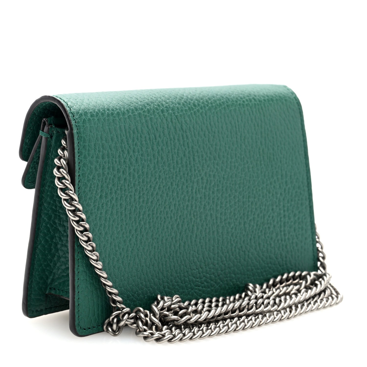 Gucci Dollar Calfskin Crystal Super Mini Dionysus Shoulder Bag Emerald 3 of 9