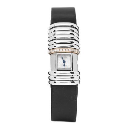 Cartier Stainless Steel 18K Pink Gold Satin Diamond 16mm Declaration Quartz Watch 1 of 8