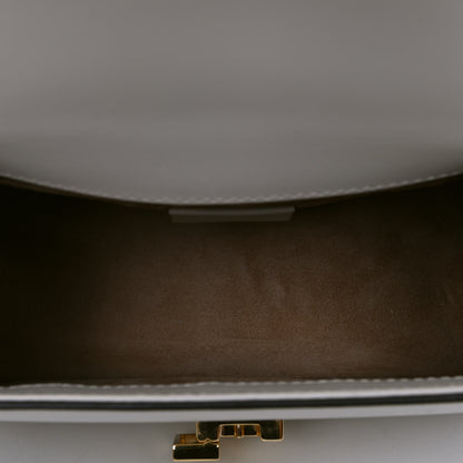 Gucci Calfskin Mini Sylvie Top Handle Bag White 10 of 11
