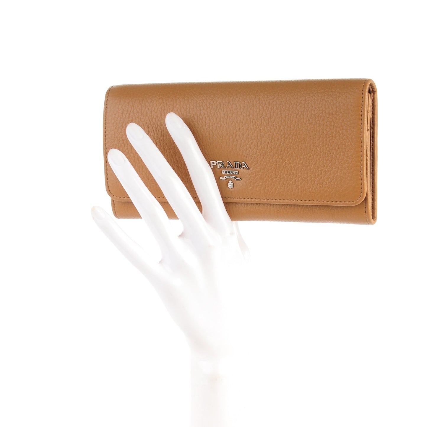 Vitello Phenix Continental Flap Wallet Caramel
