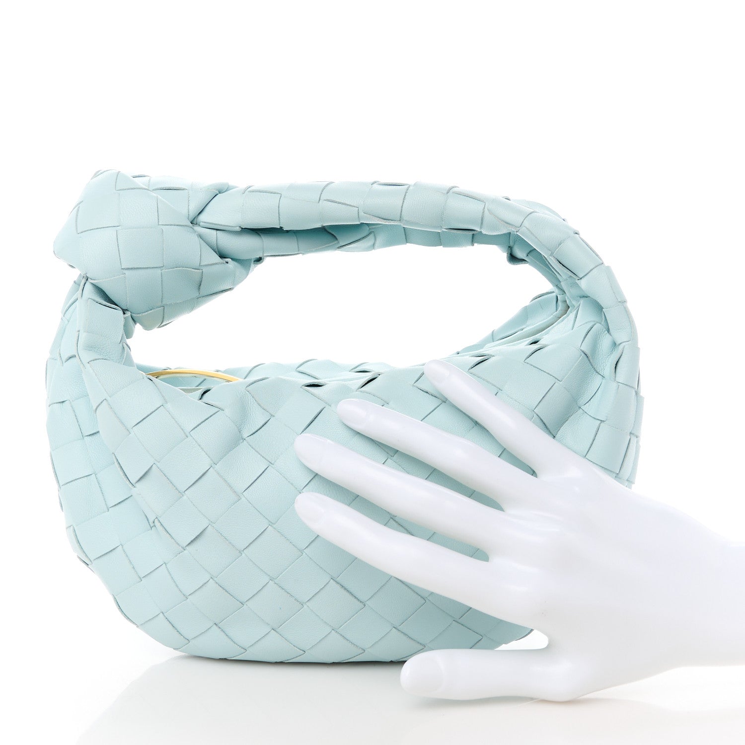 Bottega Veneta Nappa Intrecciato Mini Jodie Teal Washed 2 of 11